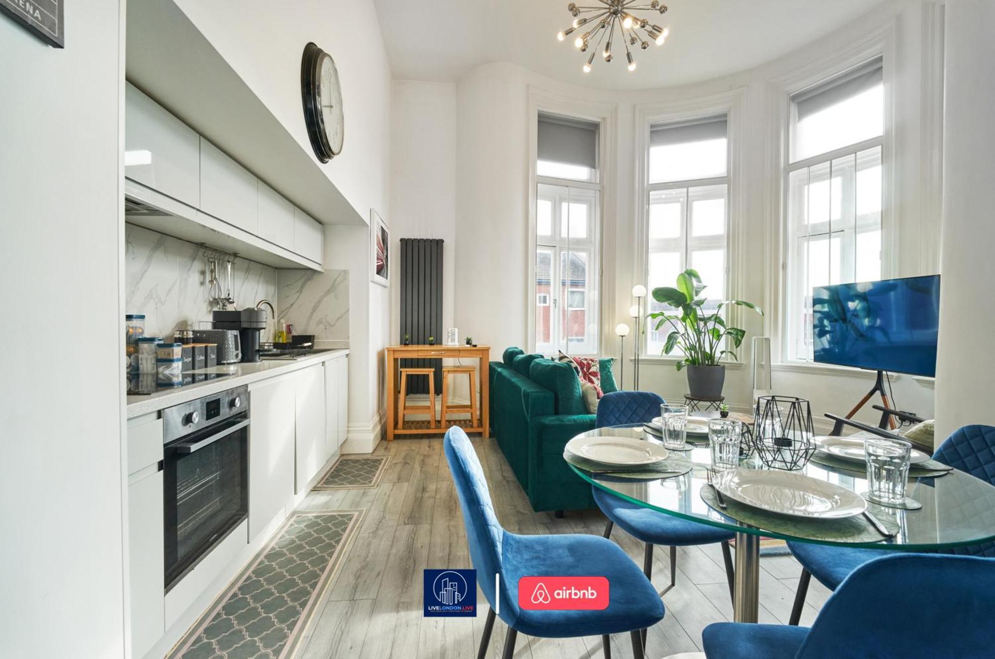 Last-Minute Specials L Sleeps Up To 4 Guests L One-Bedroom Apartment With King Bed And High Ceilings Near Camden By Live London Short Lets & Serviced Accommodation 外观 照片