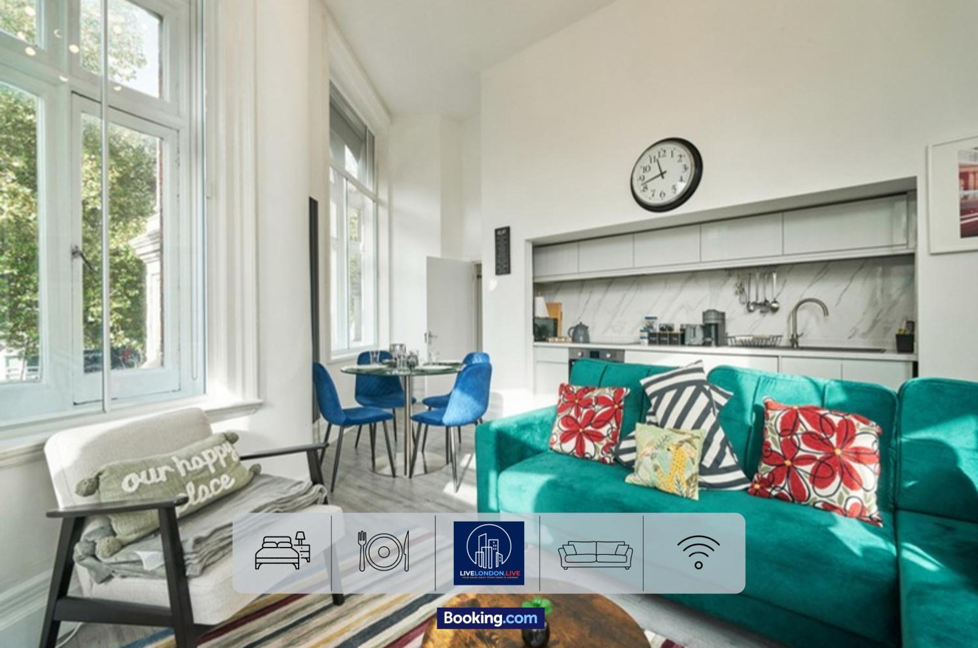 Last-Minute Specials L Sleeps Up To 4 Guests L One-Bedroom Apartment With King Bed And High Ceilings Near Camden By Live London Short Lets & Serviced Accommodation 外观 照片