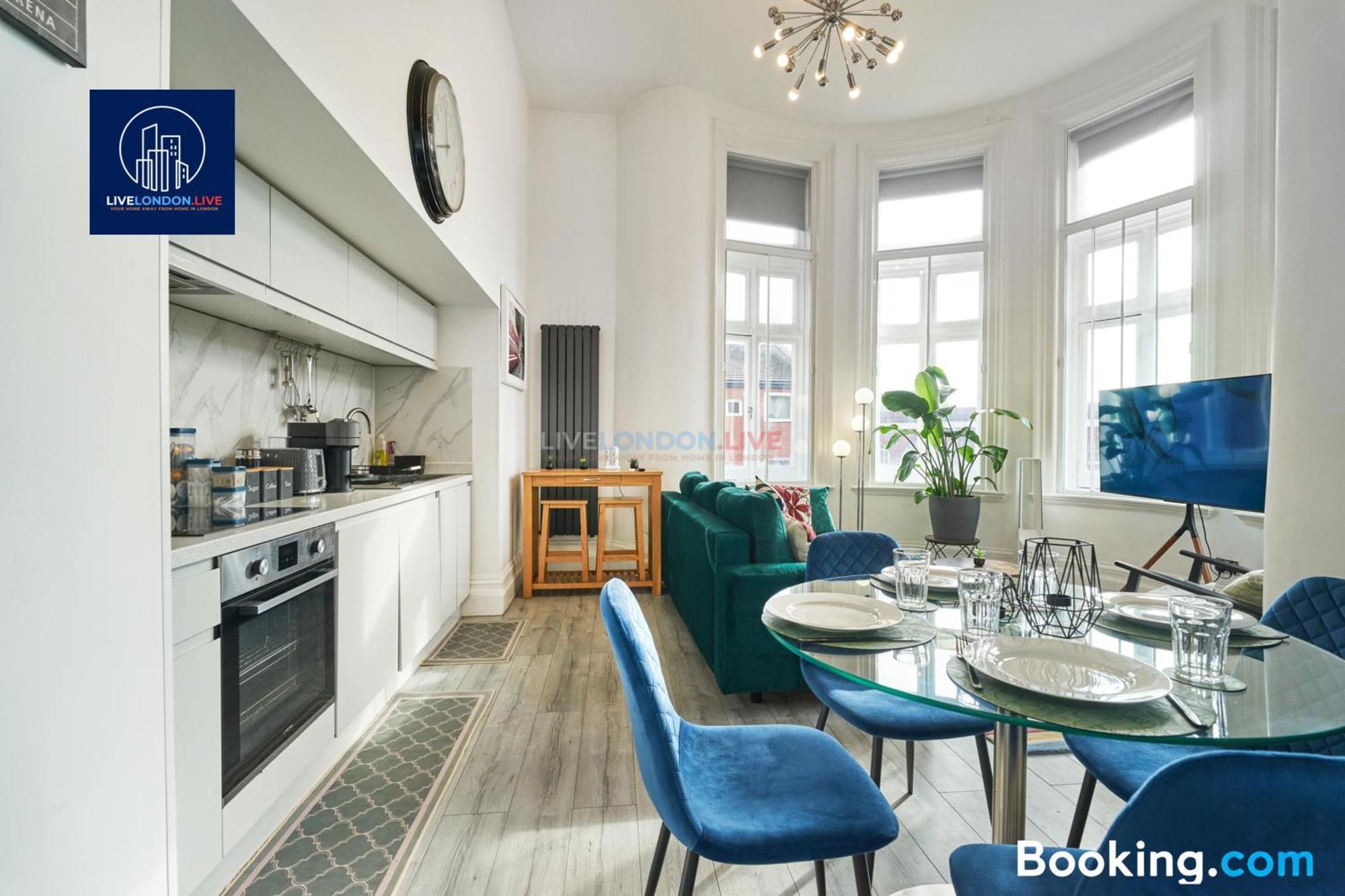 Last-Minute Specials L Sleeps Up To 4 Guests L One-Bedroom Apartment With King Bed And High Ceilings Near Camden By Live London Short Lets & Serviced Accommodation 外观 照片